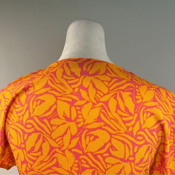 Nine West fake wrap flutter sleeves mini Dress size small NWOT - Picture 9 of 13